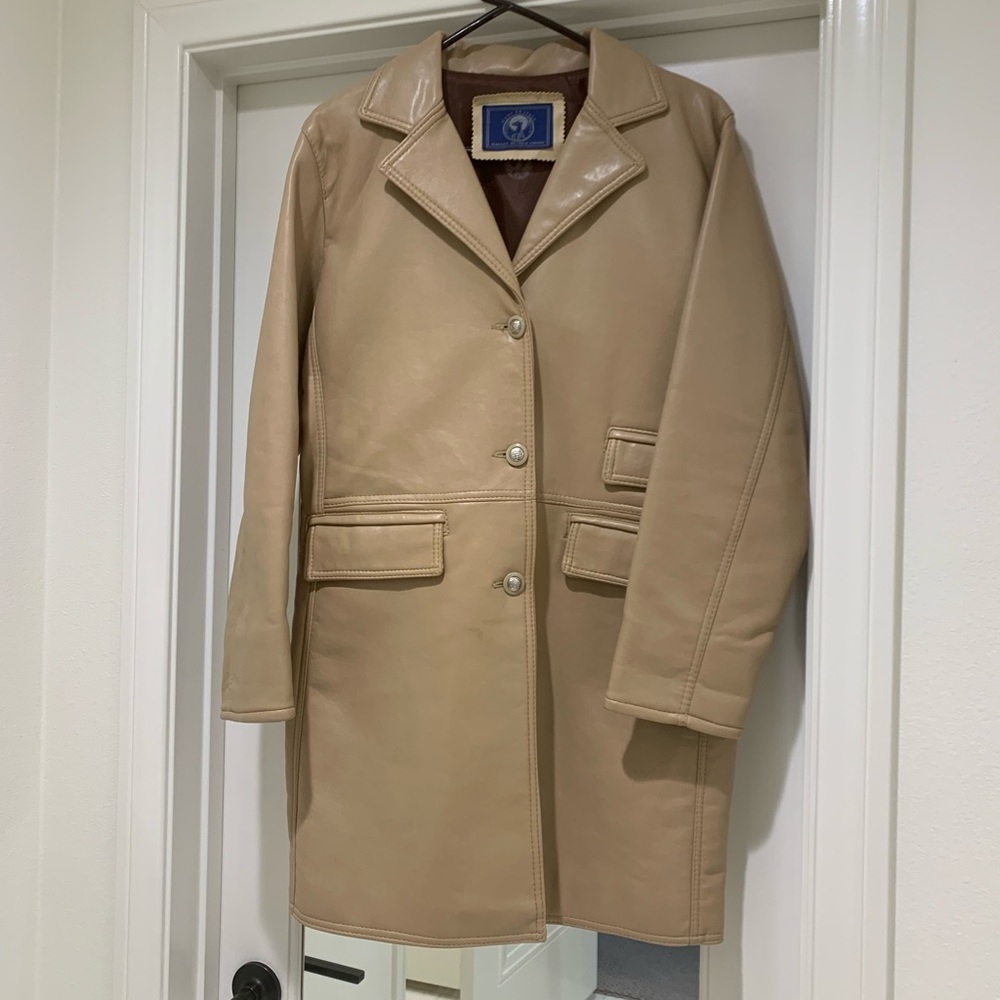 Vintage Italian Leather Coat